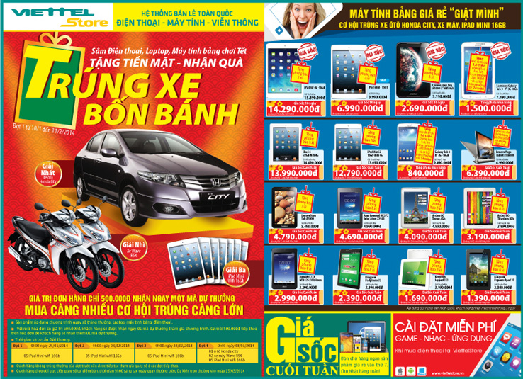 Sở hữu ngay Honda City khi mua hàng tại Viettel Sở hữu ngay Honda City khi mua hàng tại Viettel